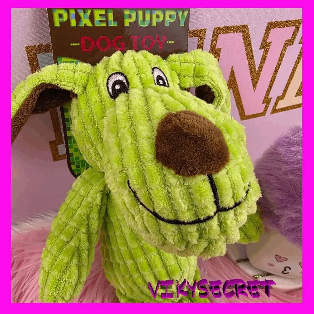 ❤️ NWT Pixel Puppy Dog Toy Pet Toy #7373 ❤️
